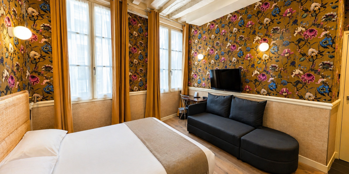 Deluxe room hotel de notre dame 11 Deluxe room hotel de notre dame 11